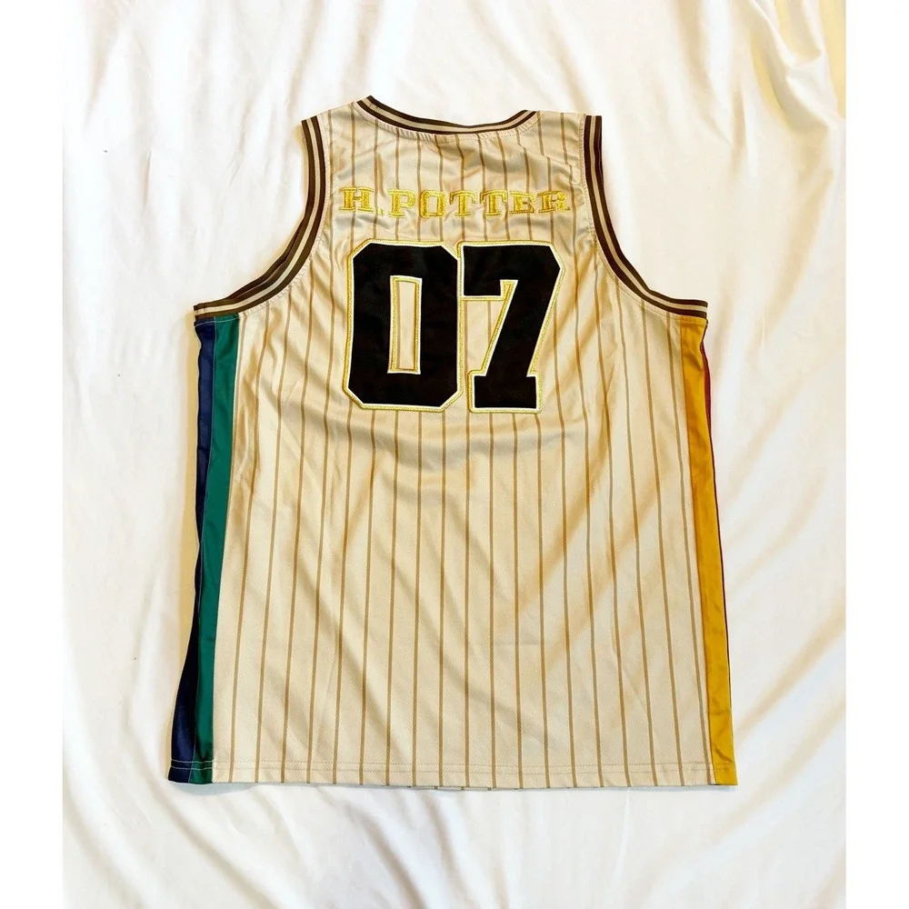 Harry Potter Hogwarts Crest Quidditch Basketball Jersey Size Medium